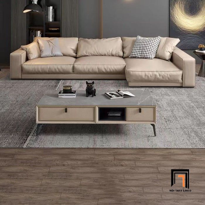 Sofa góc chữ L cao cấp GT146 Tulsa 2m5 x 1m5 da công nghiệp xanh lá