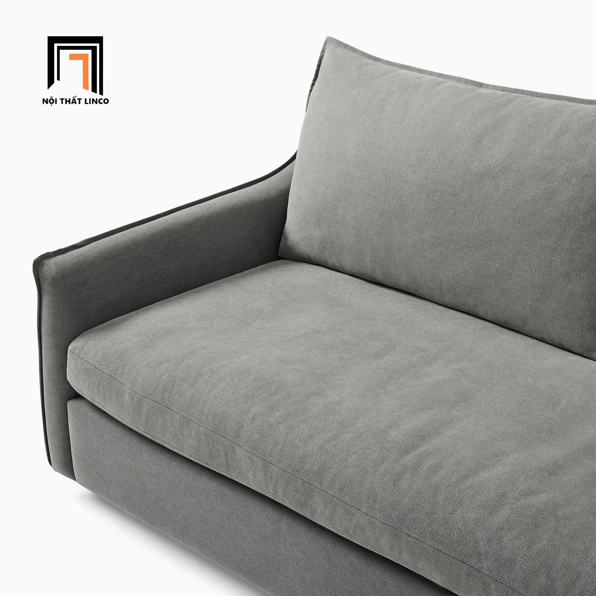 Bộ ghế sofa góc gia đình GT78 Easton 2m2 x 1m8 xám lông chuột