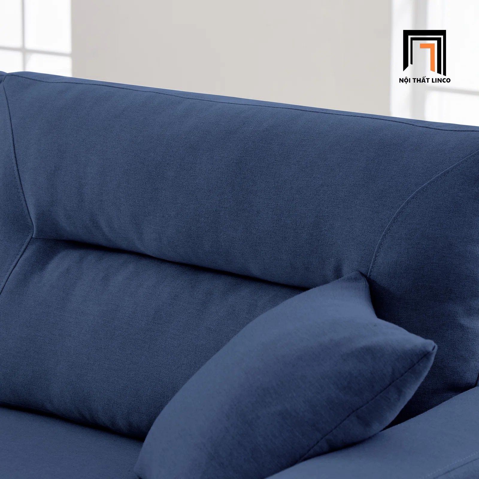 Ghế sofa băng 1m9 BT141 Linti cho gia đình nhỏ màu xanh đậm