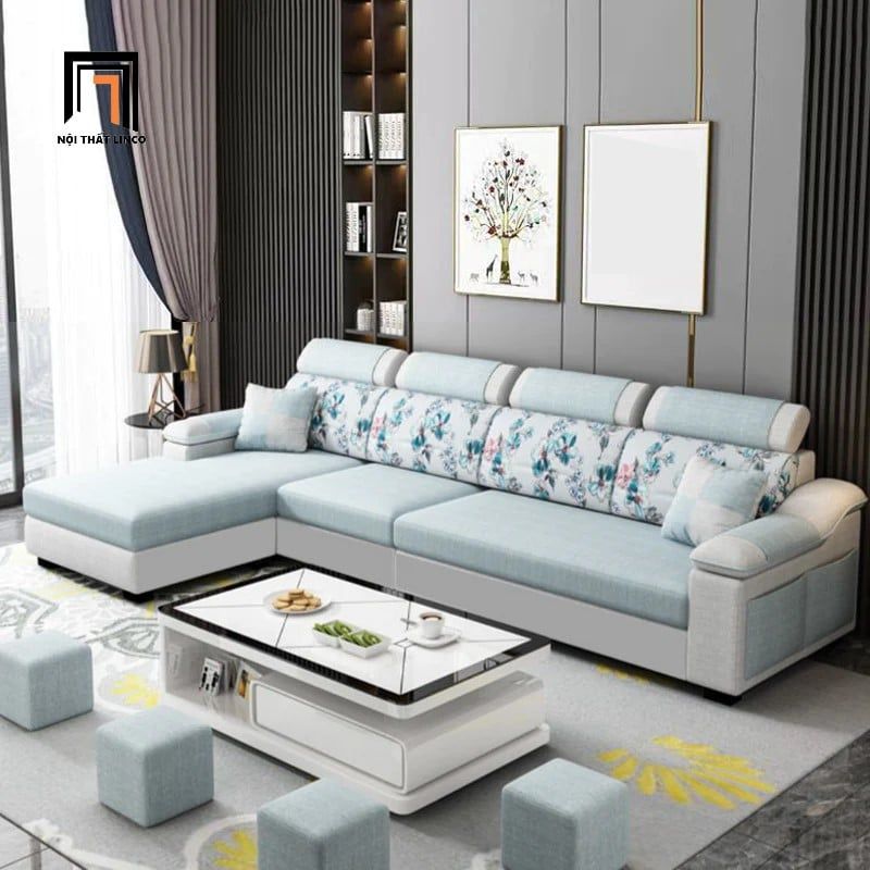 Bộ ghế sofa góc L sang trọng 3m x 1m6 GT166 Beaver gật gù