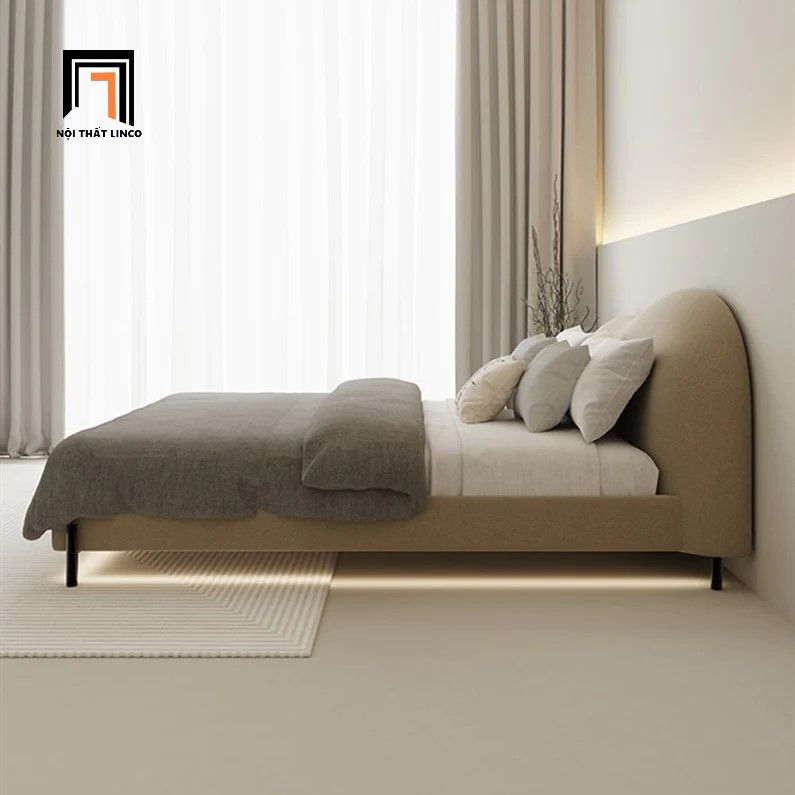Giường ngủ dài 1m6 x 2m giá rẻ GN52 Jalyn cho chung cư đẹp