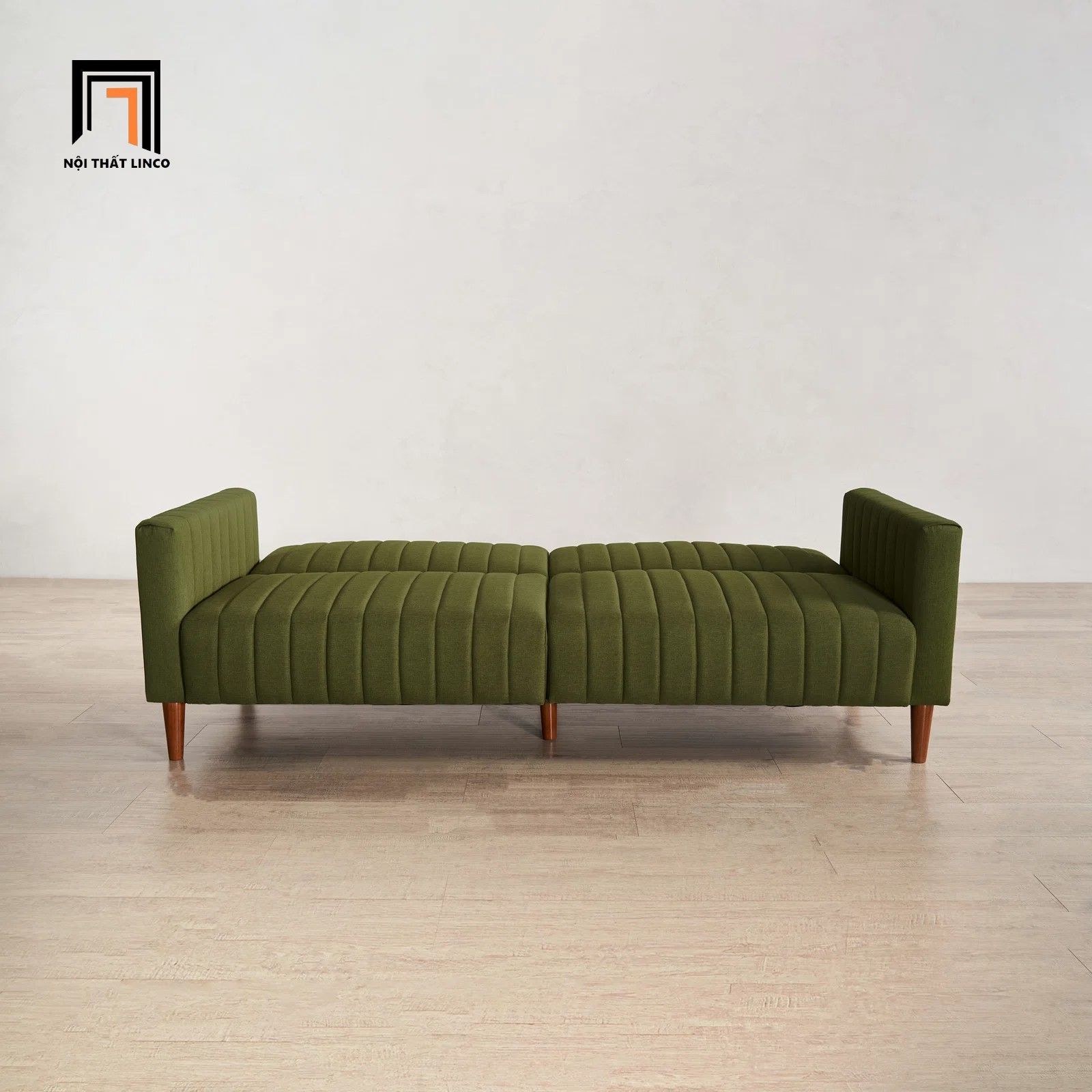 Ghế sofa giường đa năng xinh xắn GB77 Hansfried dài 2m xanh lá