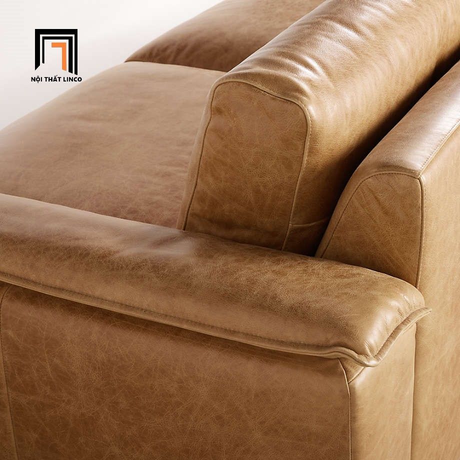 Ghế sofa băng da công nghiệp đẹp BT311 Wythe 1m9 sang trọng
