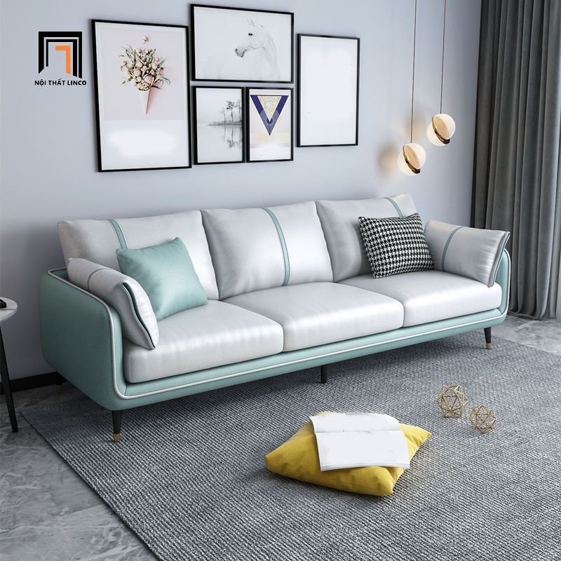 Ghế sofa băng cao cấp BT188 Sken da công nghiệp dài 2m1