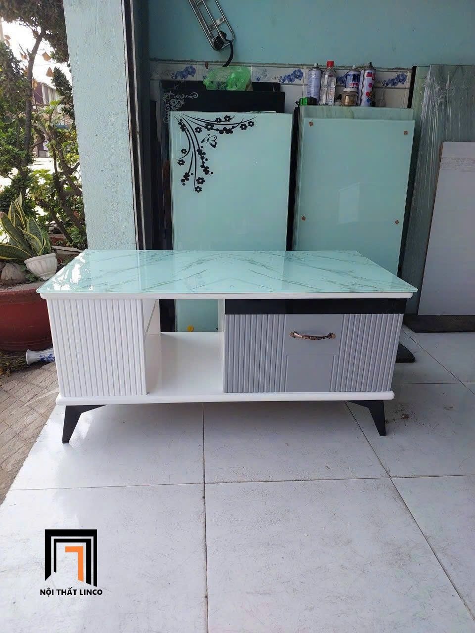 Bàn trà phòng khách giá rẻ BTPK92 Astoria 1m x 50 chữ nhật