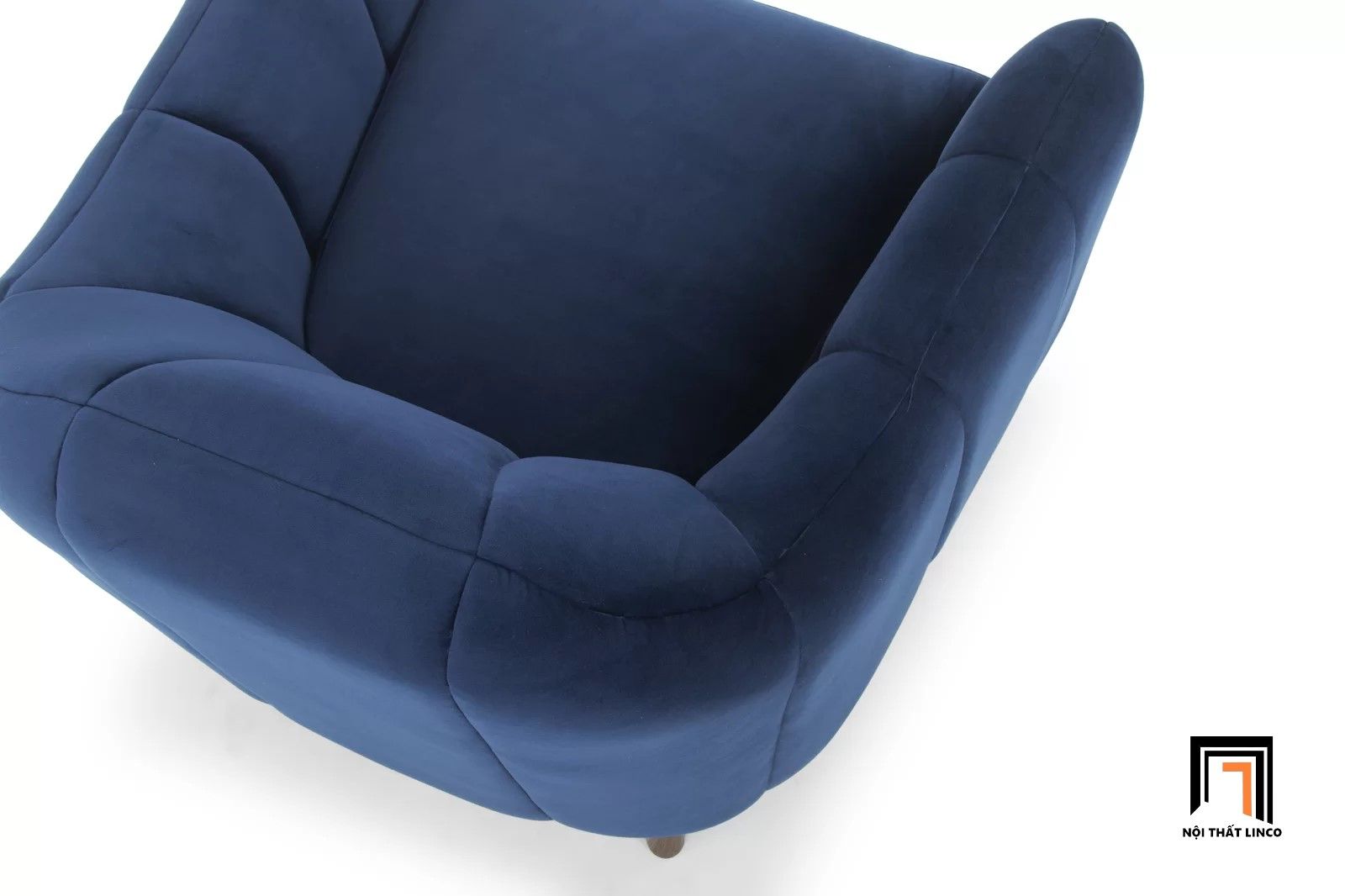 Ghế sofa đơn sang trọng DT39 Mistana cho gia đình vải nhung