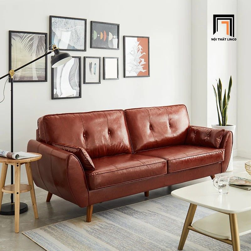 Bộ ghế sofa da giả Pu xanh than KT109 Rothry cho văn phòng