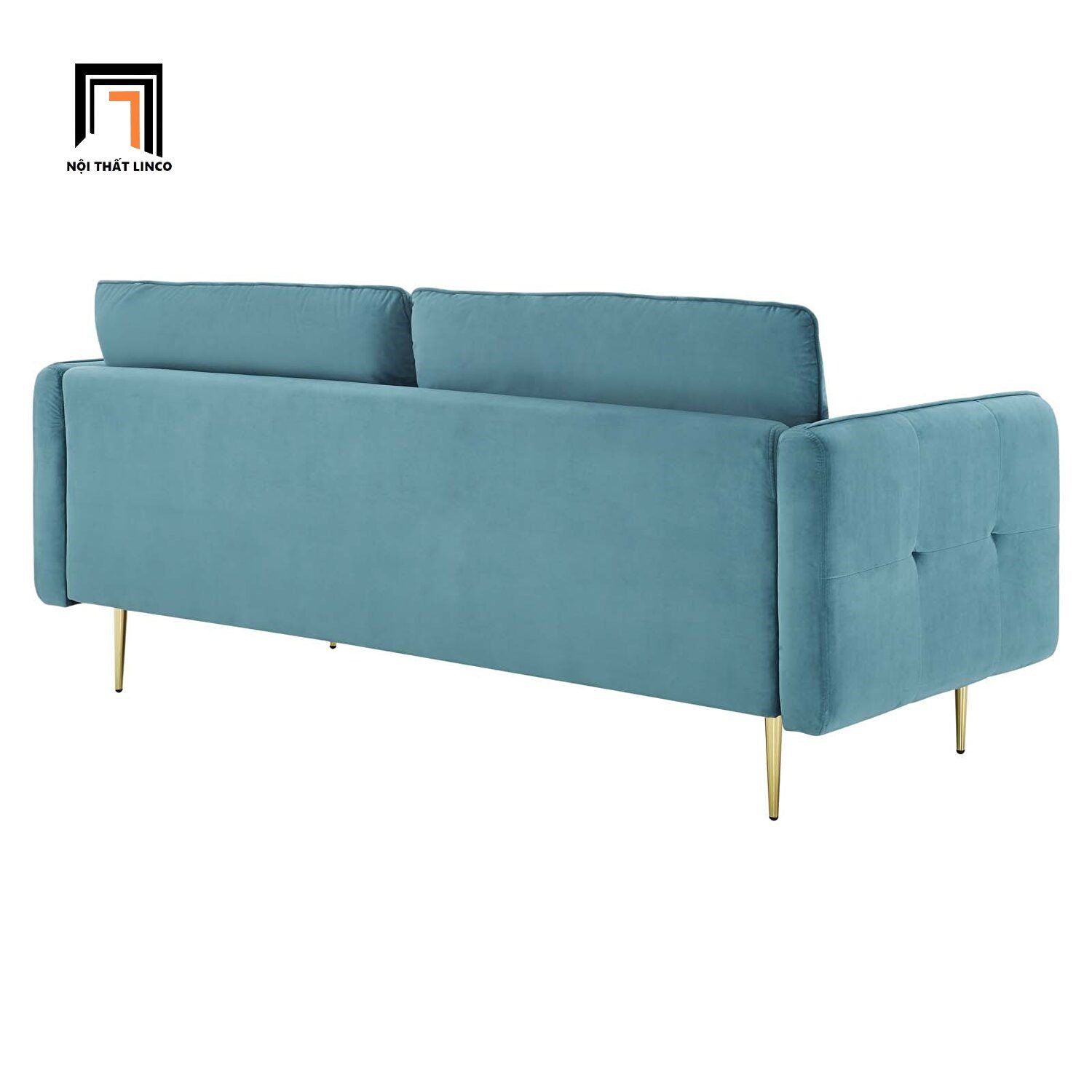 Ghế sofa băng dài 1m9 BT98 Cameron 1m9 vải nỉ xanh lá