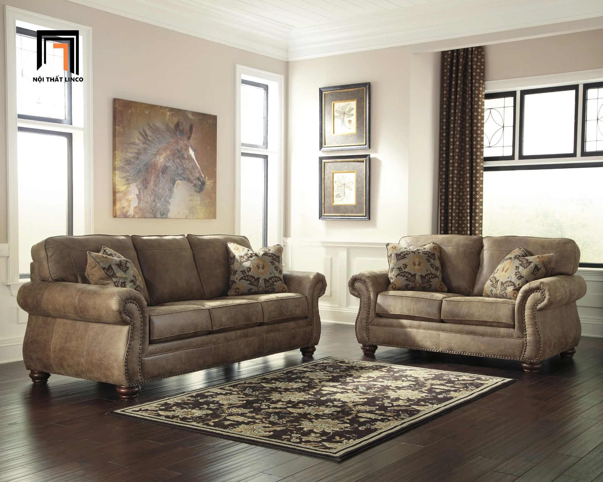 Bộ ghế sofa cao cấp KT160 Ambrister phong cách tân cổ điển