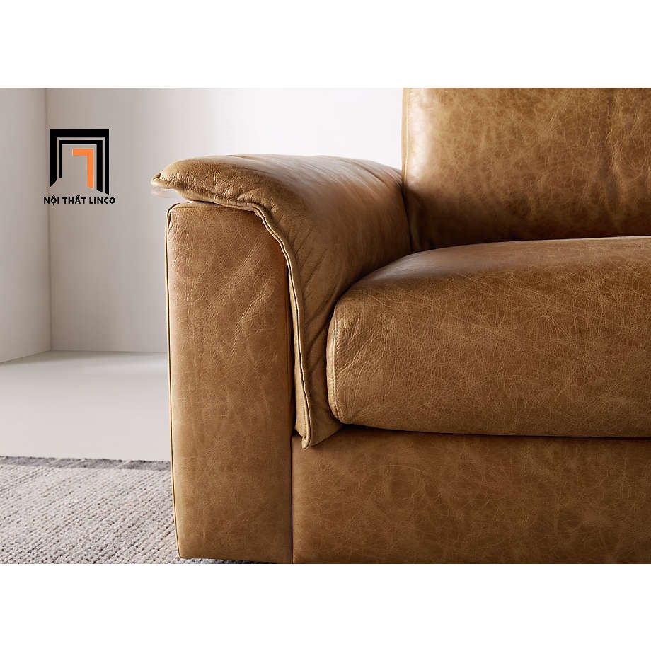Ghế sofa băng da công nghiệp đẹp BT311 Wythe 1m9 sang trọng