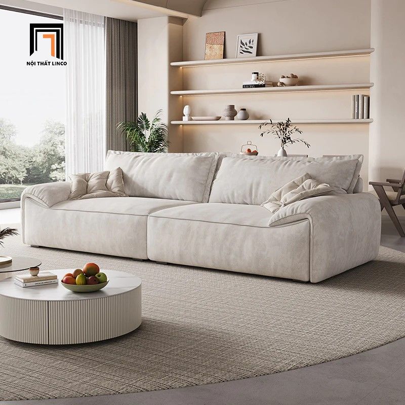 Bộ ghế sofa cao cấp cho gia đình KT85 Thompson da giả sang trọng