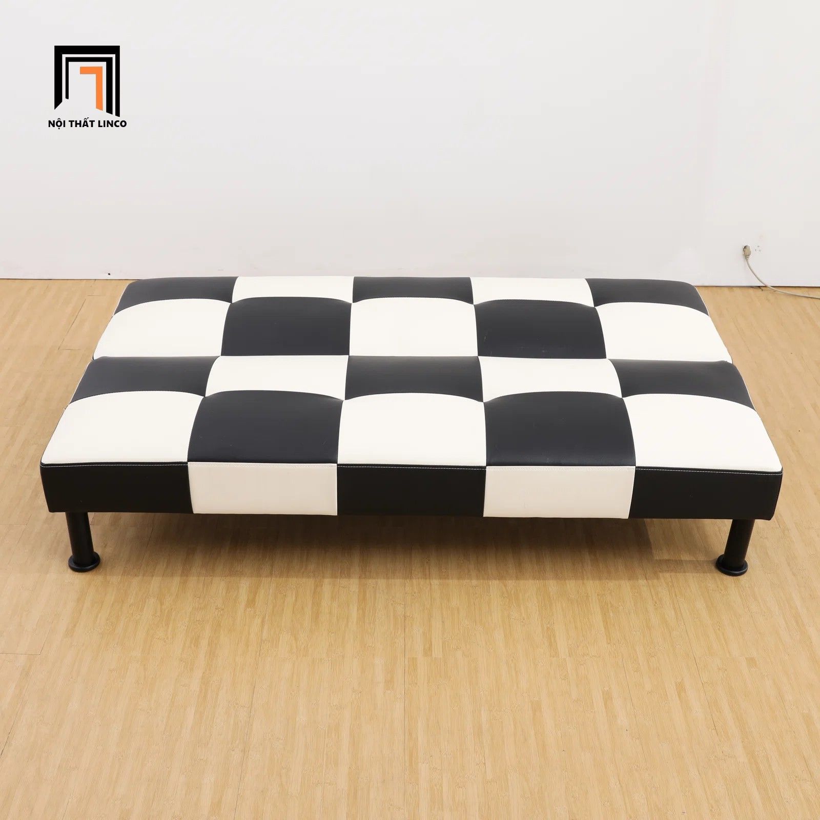 Ghế sofa giường thông minh giá rẻ GB73 Adetola 1m7 phối đen trắng