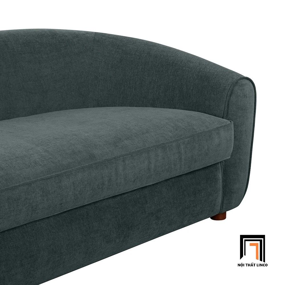 Sofa băng cong 2m2 xinh xắn BT128 Perez vải nỉ trang trí