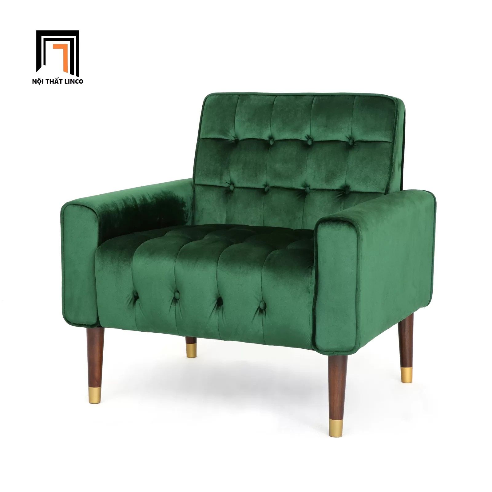 Ghế sofa đơn 1 người ngồi cho shop tiệm DT41 Wyton vải nhung
