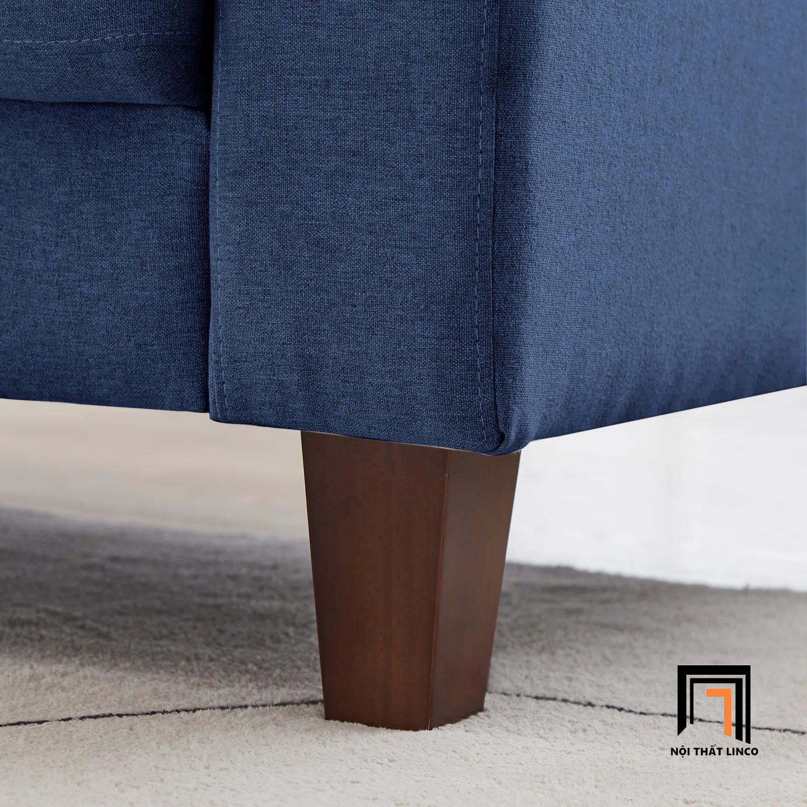 Ghế sofa băng 1m9 BT141 Linti cho gia đình nhỏ màu xanh đậm