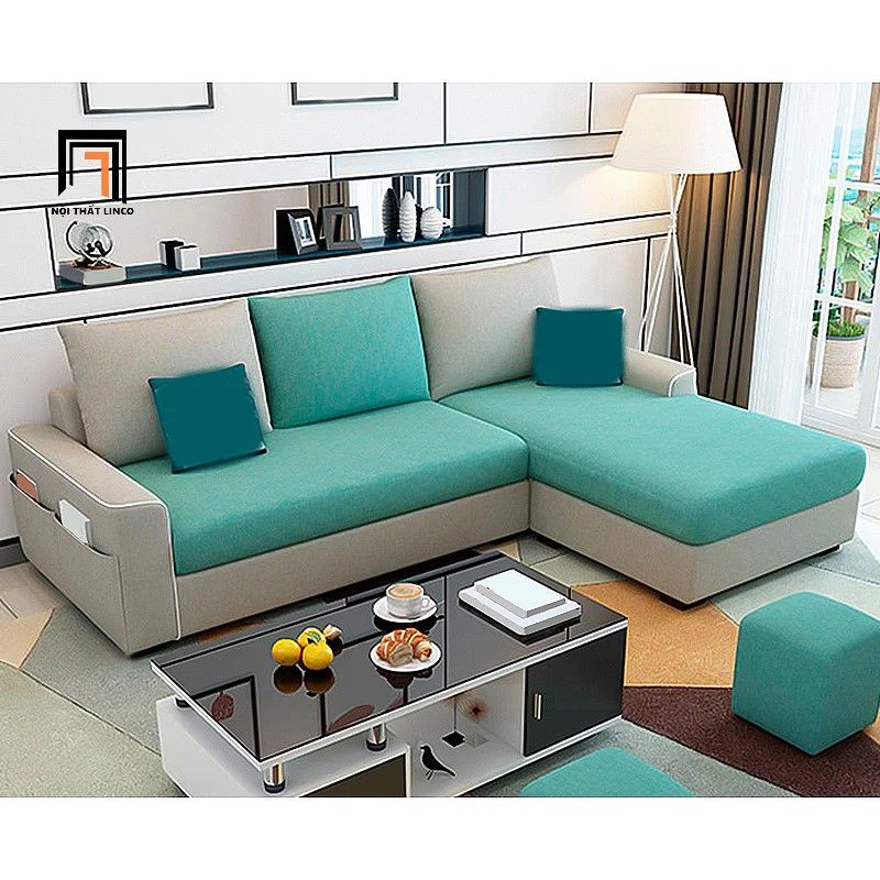 Bộ ghế sofa góc L giá rẻ GT154 Morton 2m9 x 1m6 cho gia đình