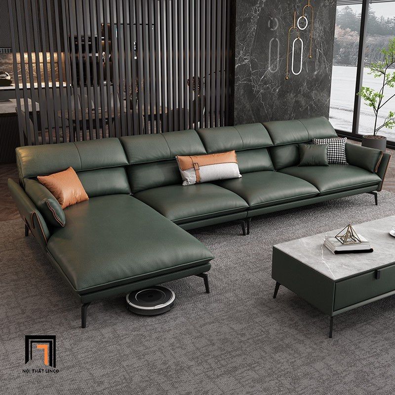 Ghế sofa góc chữ L hiện đại GT220 Elsin 3m x 1m6 da giả Pu