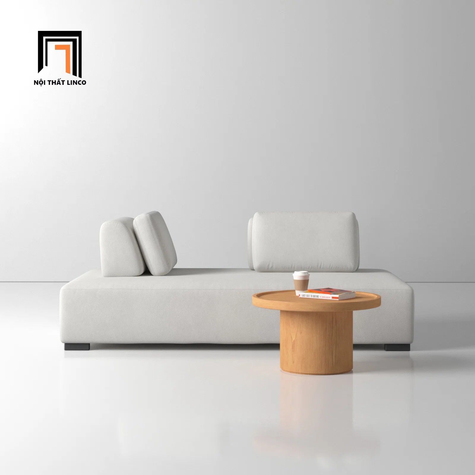 Ghế sofa băng giường thư giãn GT3 Chikerell vải nỉ dài 2m