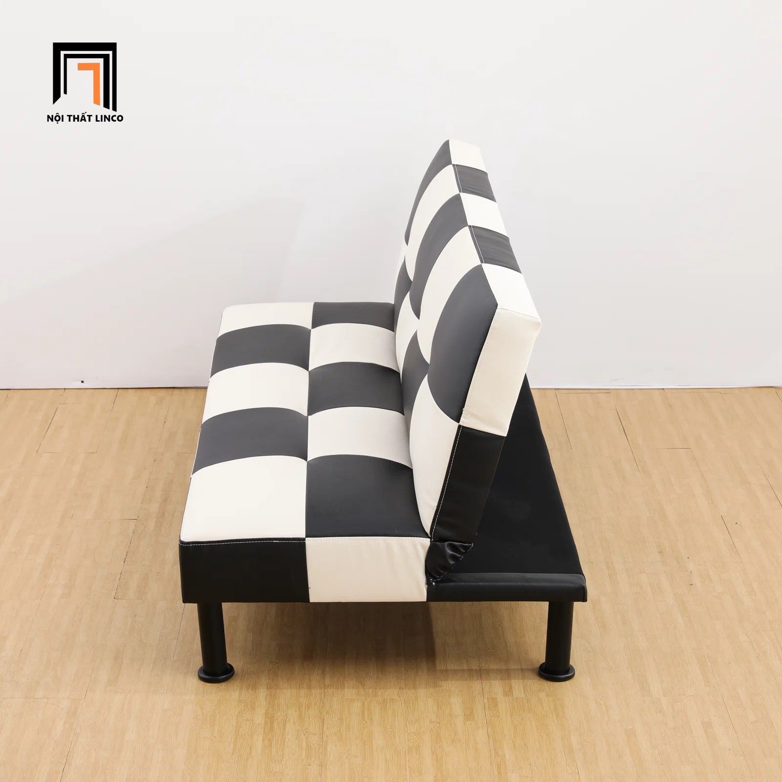 Ghế sofa giường thông minh giá rẻ GB73 Adetola 1m7 phối đen trắng