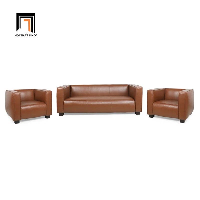 Bộ ghế sofa văn phòng tiếp khách KT149 Goyette da Pu giá rẻ