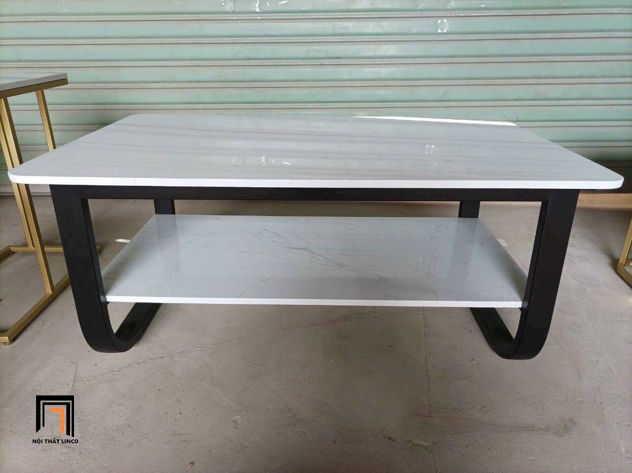 Bàn trà mặt đá chữ nhật giá rẻ BTPK32 Stoveen 1m chung cư