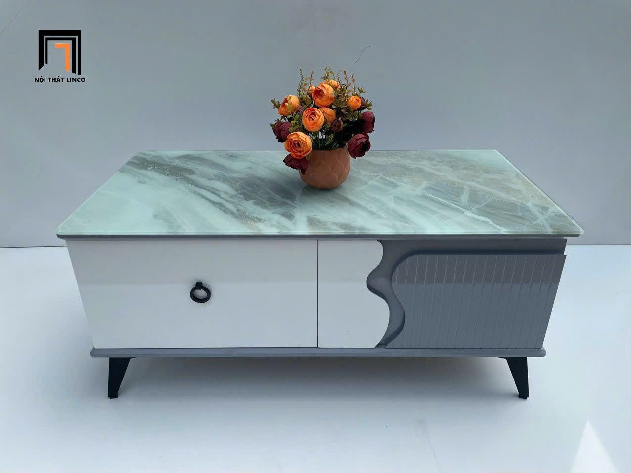 Bàn trà phòng khách đẹp BTPK67 Ingail 1m x 50 cho gia đình