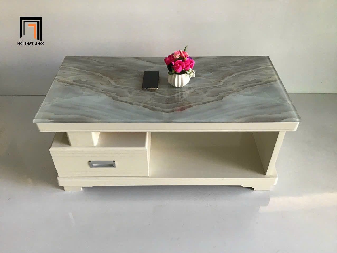 Bàn sofa phòng khách màu sữa BTPK82 McCall 1m sang trọng