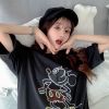 Áo Thun Tay Lỡ Nữ HappyTee - Mẫu Áo Thun Tay Lỡ Mickey Chất Cotton 100% Cao Cấp