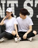 Áo Thun HappyTee - Mẫu Áo Thun Cặp Đôi Basic Chất Cotton 100% Cao Cấp