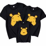 Áo gia đình Familylove - Áo gia đình Tay ngắn Gấu Bear Vàng, nhiều màu sắc lựa chọn, Chất liệu cotton 100% co giãn