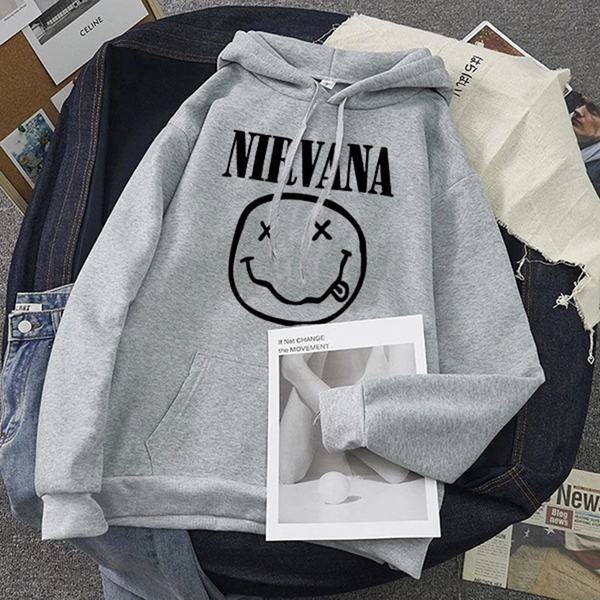 Áo Hoodie HappyTee - Mẫu Áo Hoodie NIRVANA Chất Cotton 100% Cao Cấp