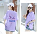 Áo Thun Tay Lỡ Nữ HappyTee - Mẫu Áo Thun Tay Lỡ Họa Tiết Đẹp Trẻ Trung Chất Cotton 100% Cao Cấp