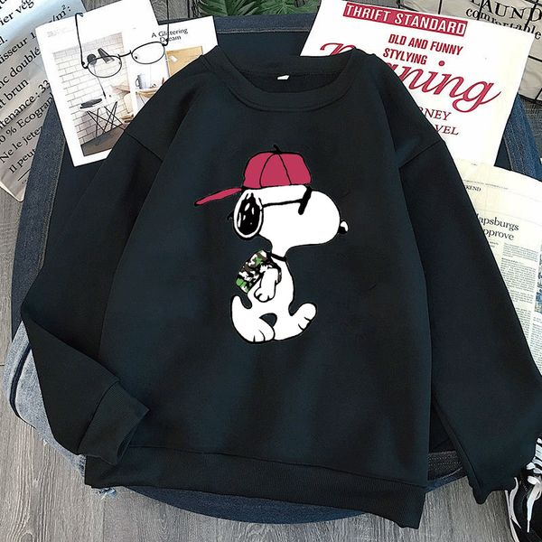 Áo Sweater HappyTee - Mẫu Áo Sweater Unisex Họa Tiết Chú Cún Snoopy  Chất Cotton 100% Cao Cấp