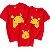 Áo gia đình Familylove - Áo gia đình Tay ngắn Gấu Bear Vàng, nhiều màu sắc lựa chọn, Chất liệu cotton 100% co giãn