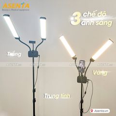 Đèn led livestream 2 nhánh CD-AX45