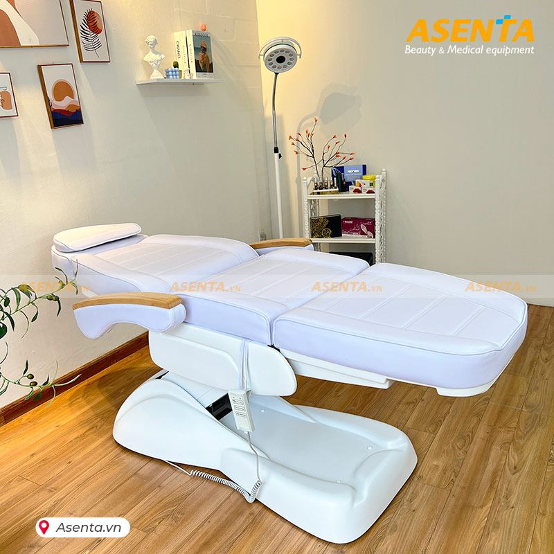 Giường Spa chỉnh điện HMBB-8030 màu Trắng