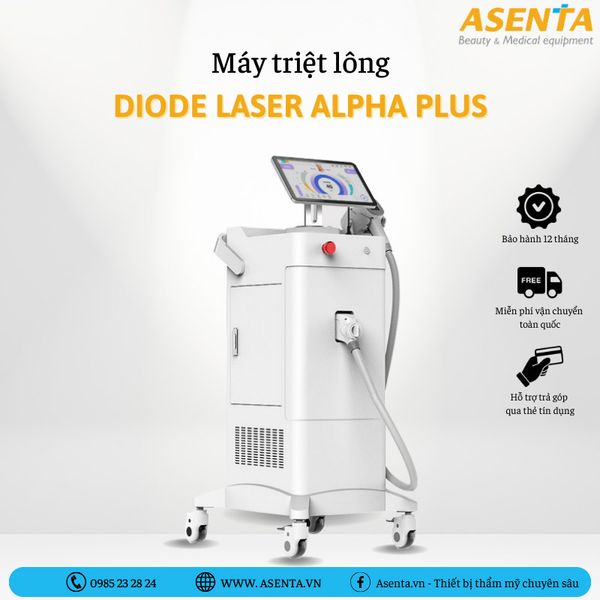 Máy triệt lông Diode Laser Alpha Plus