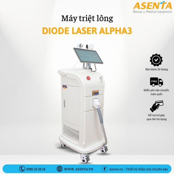 Máy triệt lông Diode Laser Alpha3