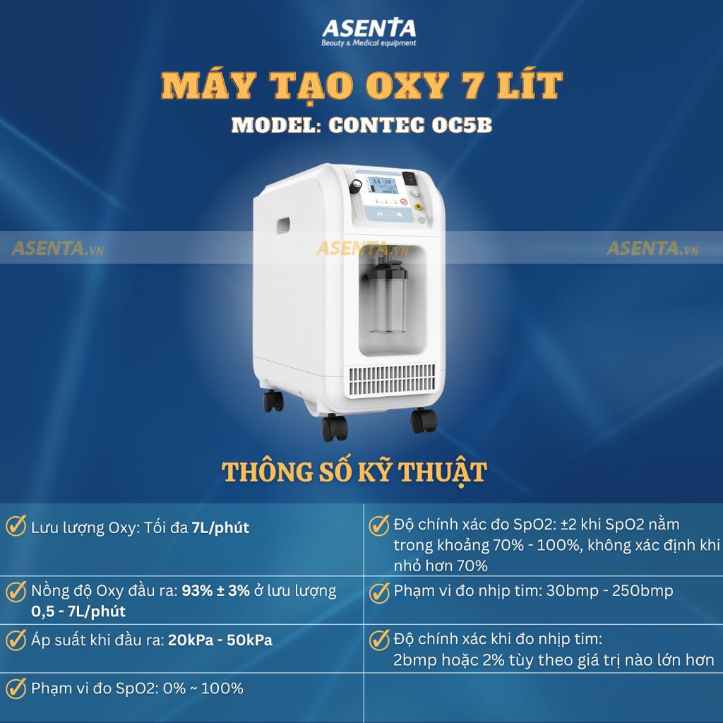 Máy tạo oxy y tế OC5B Contec 7 lít