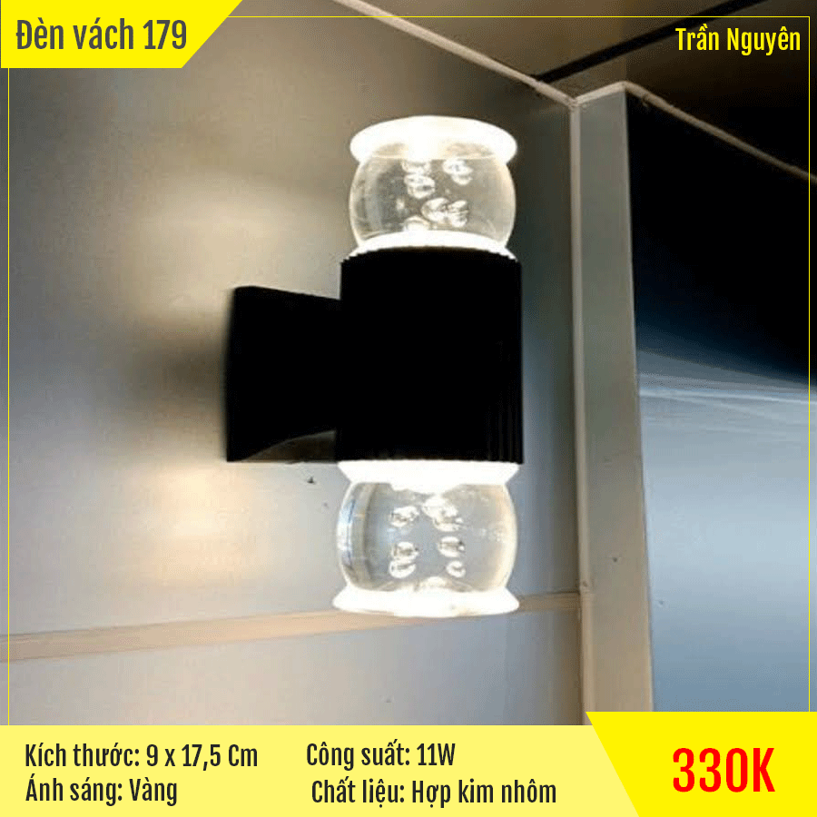 Đèn tường Led ngoài trời, chuẩn kháng nước IP6 – Mã DT179