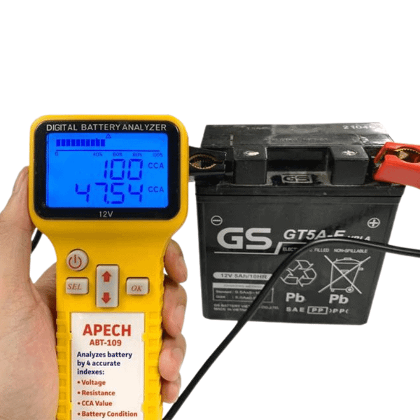 Máy đo kiểm tra bình ắc quy APECH ABT-109 12V - Đo CCA