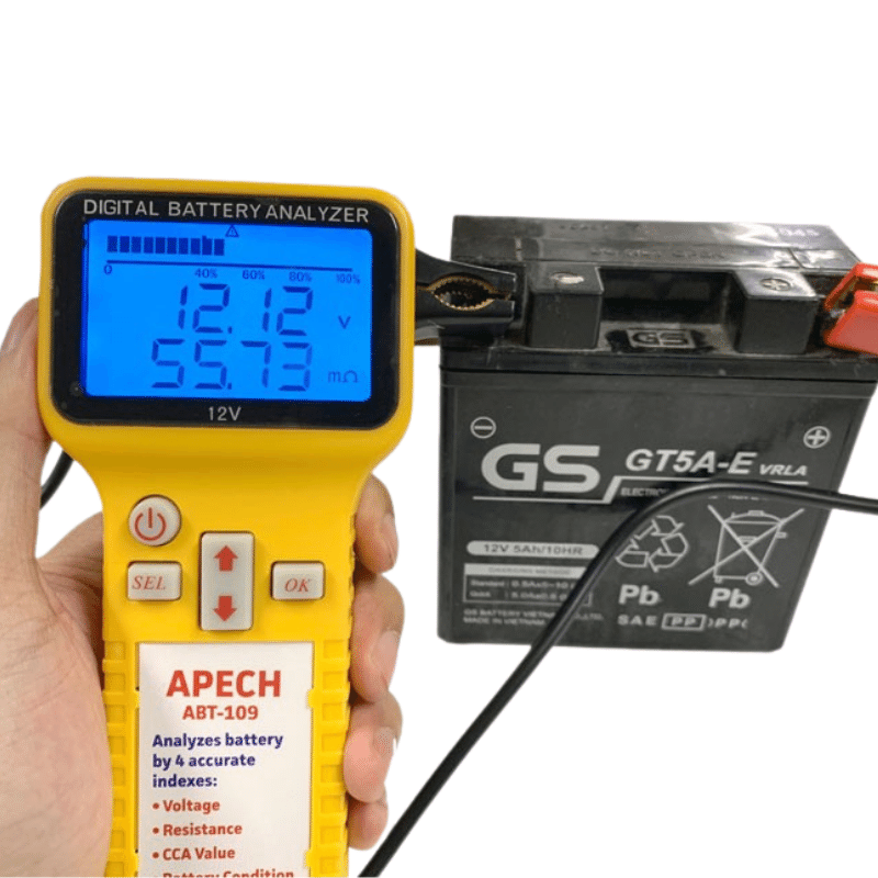 Máy kiểm tra bình ắc quy, đo nội trở APECH ABT-109