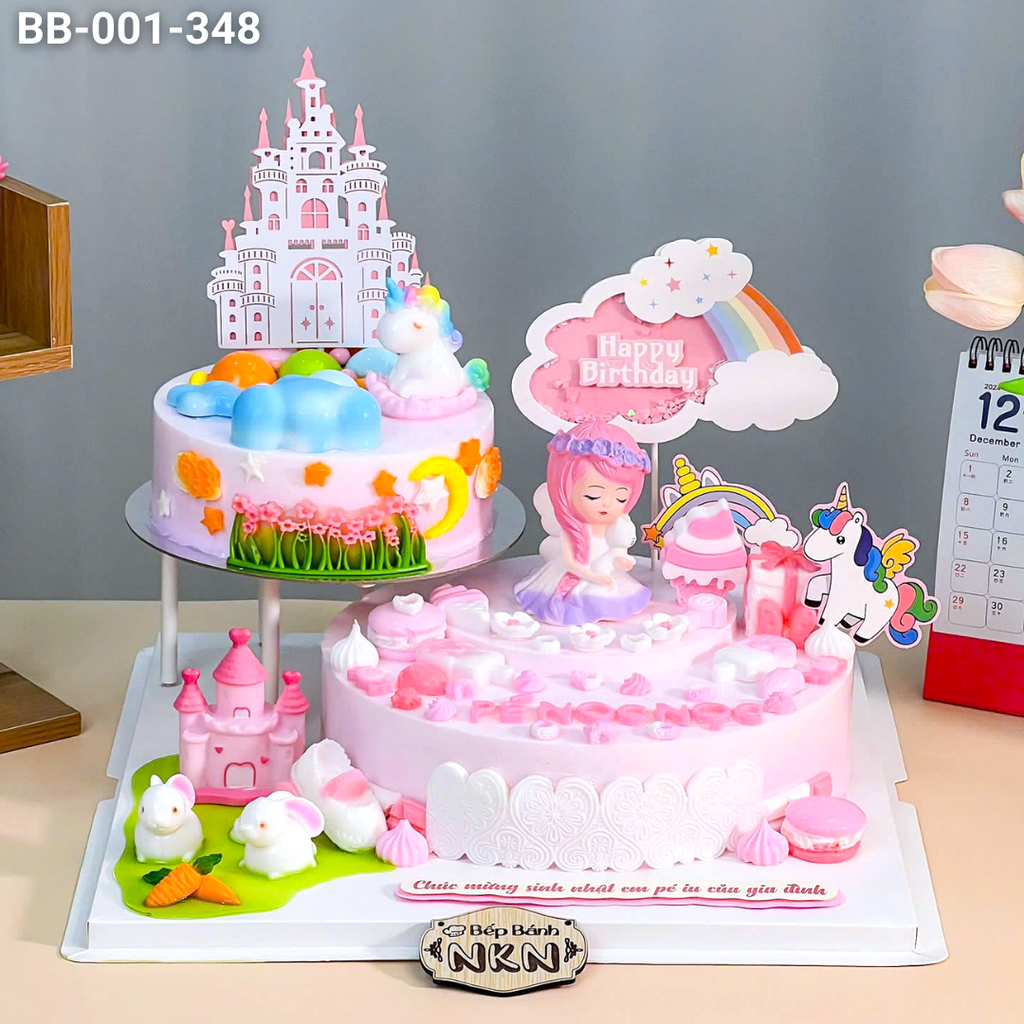 Tháp Bánh Sinh Nhật 2 Tầng Công Chúa Pony (BB-001-348)