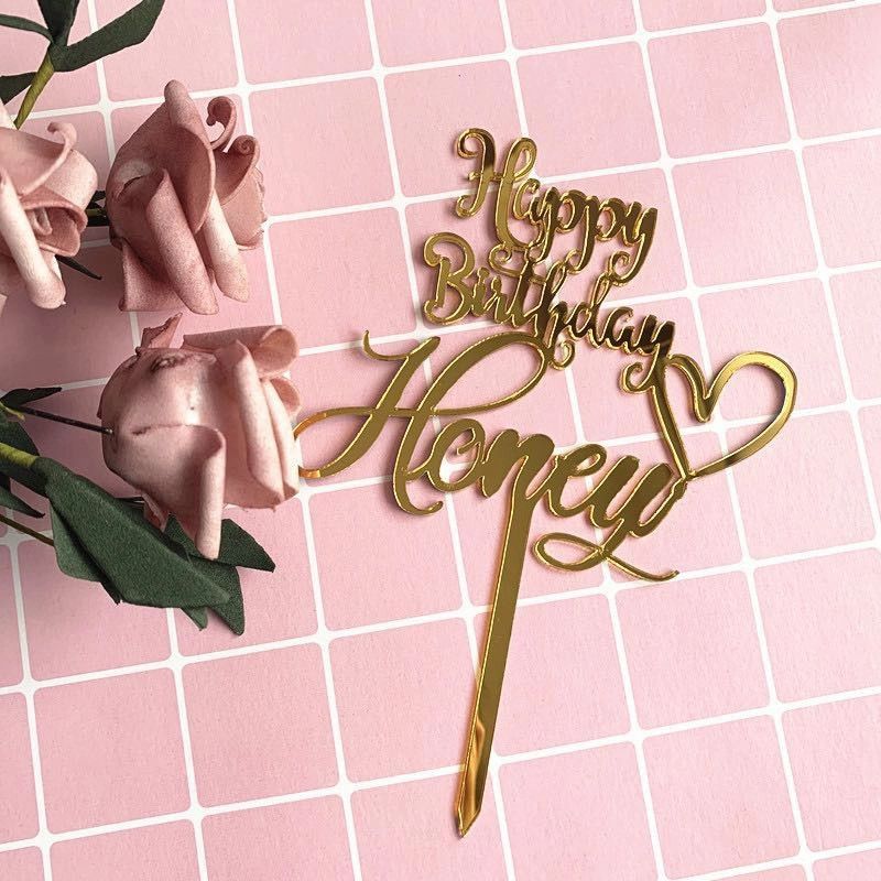 Que Cắm Mica HPBD Honey Vàng (PKHBD-994-075)