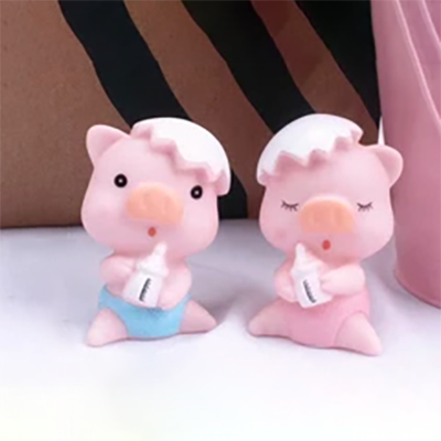 Tượng Bé Heo Ôm Bình Sữa Cute (PKT-999-105)