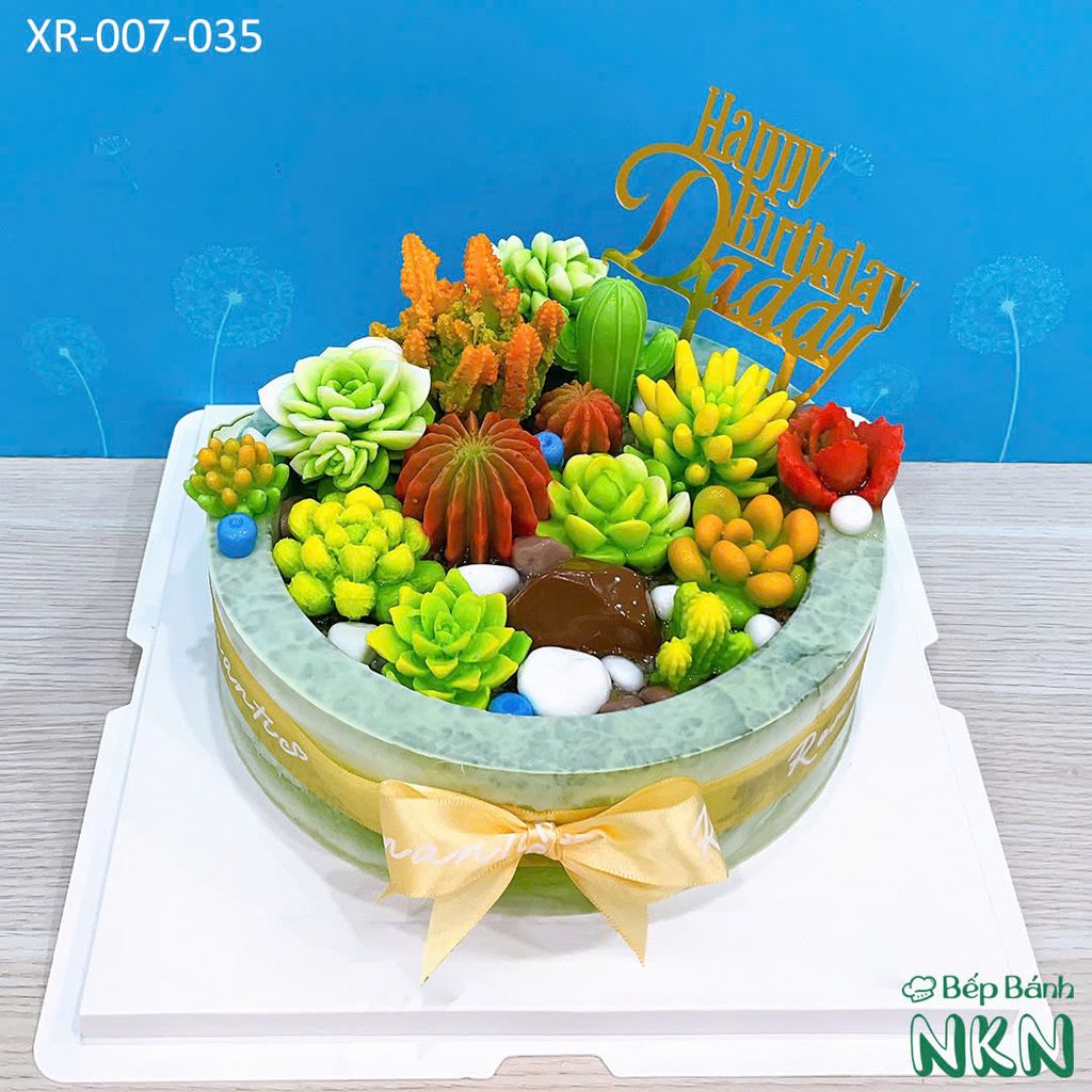 Bánh Sinh Nhật Sen Đá (XR-007-035)