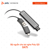  Bộ nguồn cho tai nghe tổng đài cổng Quick Disconnect Poly DA75 