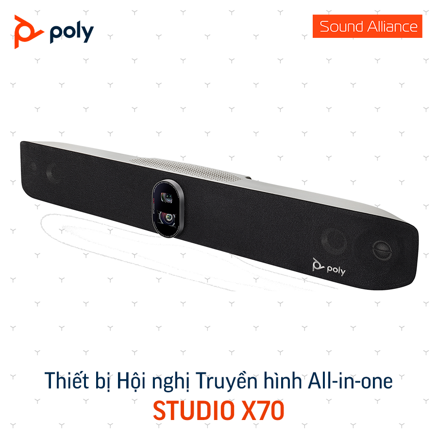  Thiết bị Hội nghị Truyền hình Poly Studio X70 và TC10 