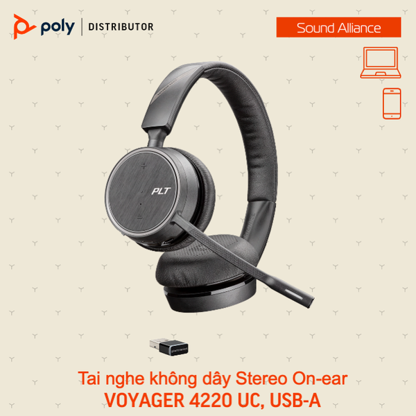  Tai nghe không dây Bluetooth Plantronics Voyager 4220 UC 