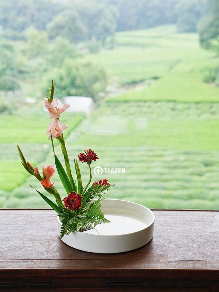 Đĩa cắm hoa Ikebana, đĩa cắm hoa phong cách Nhật Bản hình tròn